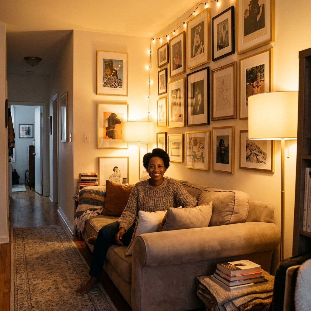 Maximalist Gallery Wall, Minimal Space