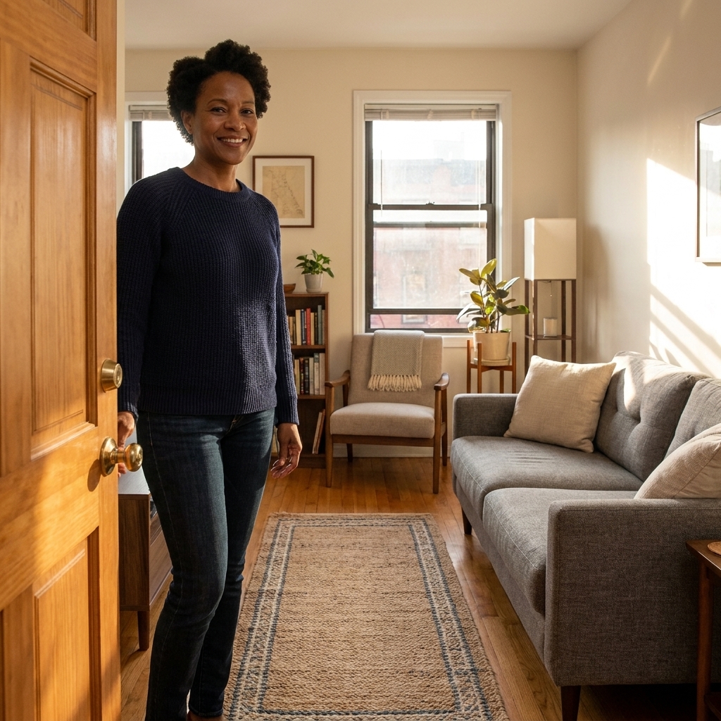 Clear Walkways in a Crowded Apartment