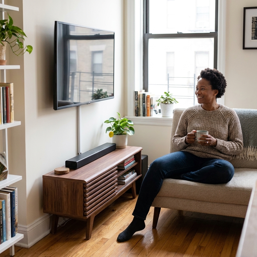 11 Clever Ways to Hide Cords, Routers, and Electronics in a Small Living Room