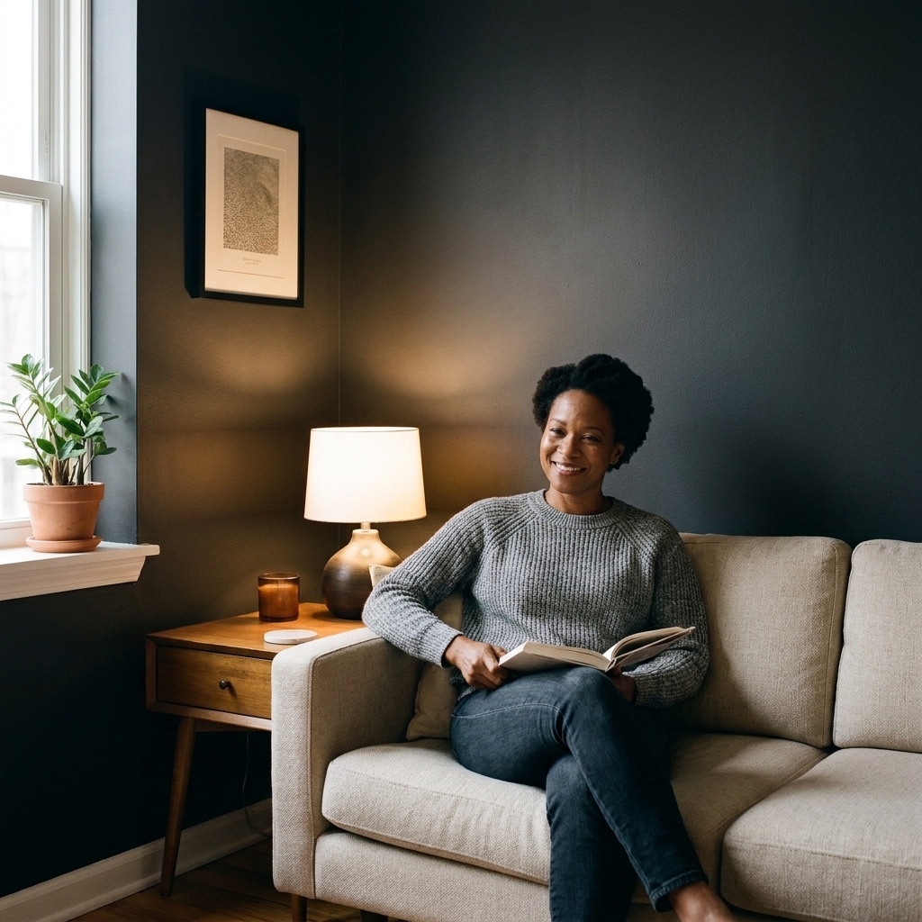 9 Dark Paint Colors That Make Small Rooms Feel Bigger