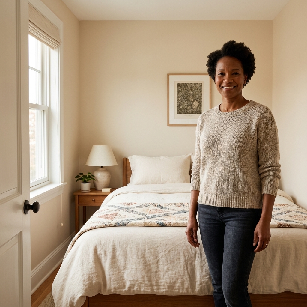 Fitting a Queen Bed in a Tiny Bedroom