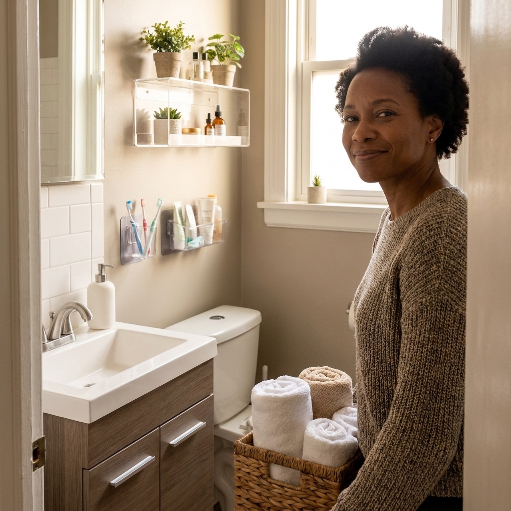 12 Renter-Friendly Storage Hacks for Tiny Apartment Bathrooms