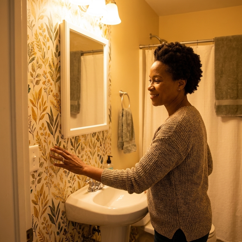 Peel-and-Stick Bathroom Upgrades That Actually Feel Bigger